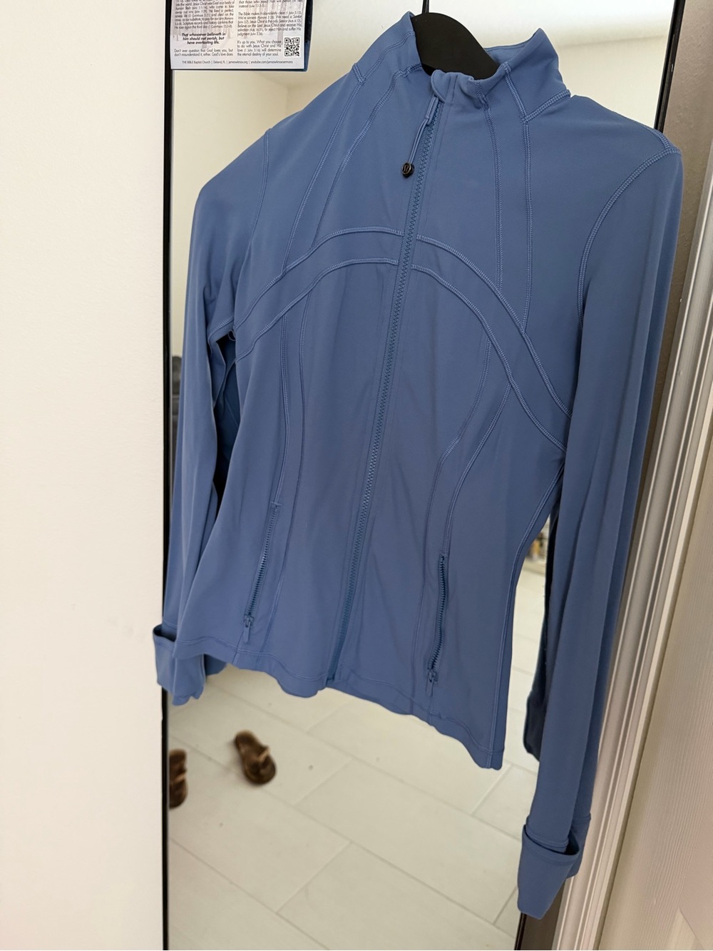 Women’s Blue Zip-Front define Jacket